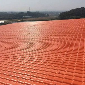 Foaie de acoperiș din rășină sintetică ASA, de culoare diferită, acoperiș de locuințe de instalare ușoară